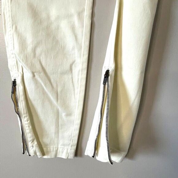 Guideboat Womens Pants Yellow Mid Rise Tapered Ankle Zip Size 28 (tag 27) NEW! - Picture 6 of 11